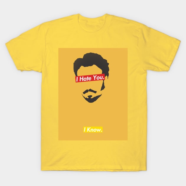 I Hate You. I Know. Han and Lando Design T-Shirt by starwarsinsightstore